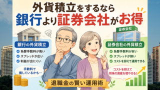 外貨積立をするなら銀行より「証券会社の外貨積立」がお得